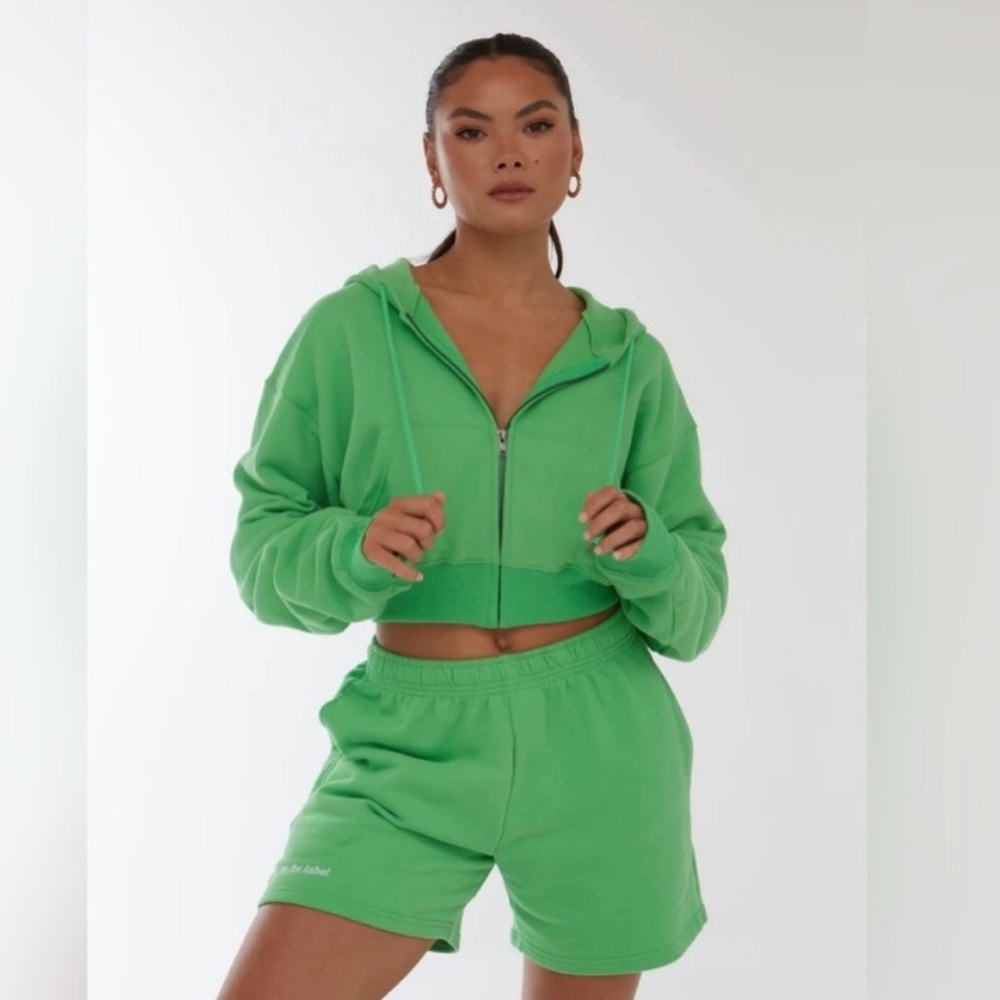 SLA THE LABEL GREEN ZIP HOODIE - Picture 3 of 7